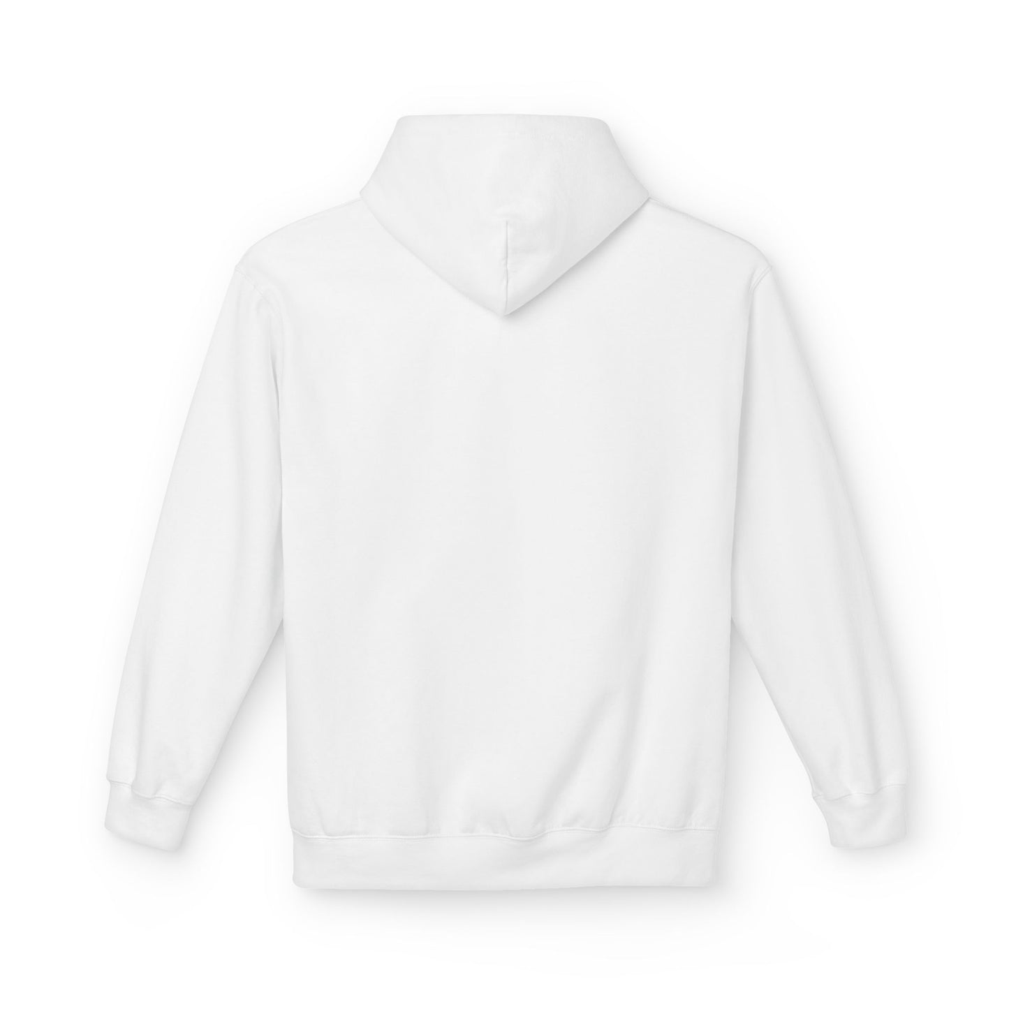 Hoodie — Minimal 'SWAF' Logo White Fleece Pullover