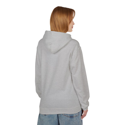 Hoodie — Minimal 'SWAF' Logo White Fleece Pullover