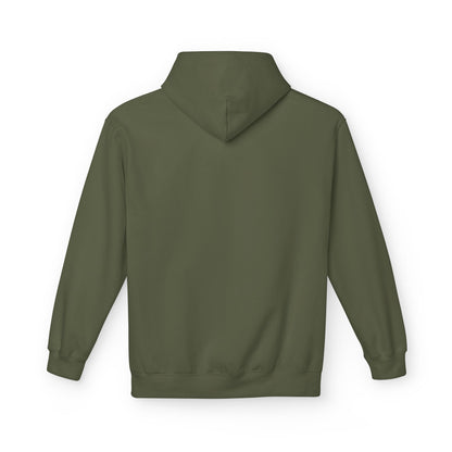 Hoodie — Minimal 'SWAF' Logo White Fleece Pullover