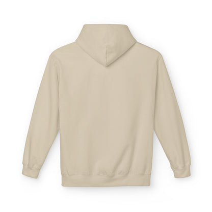 Hoodie — Minimal 'SWAF' Logo White Fleece Pullover