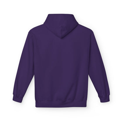 Hoodie — Minimal 'SWAF' Logo White Fleece Pullover