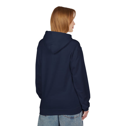 Hoodie — Minimal 'SWAF' Logo White Fleece Pullover