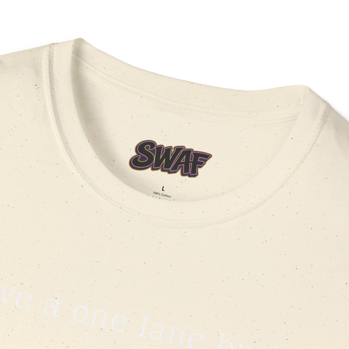 T‑Shirt — “I have a one lane brain...” Front / 420.69 License Plate Back Cannabis Graphic