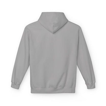 Hoodie — Minimal 'SWAF' Logo White Fleece Pullover