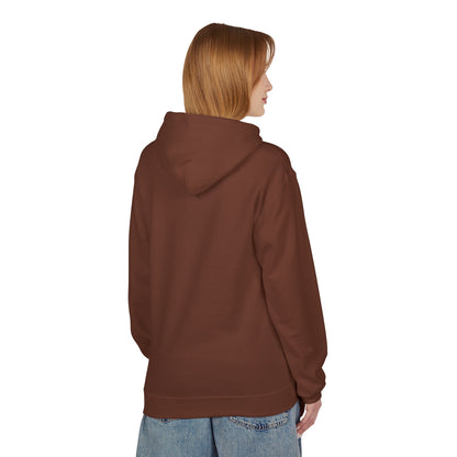 Hoodie — Minimal 'SWAF' Logo White Fleece Pullover