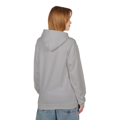 Hoodie — Minimal 'SWAF' Logo White Fleece Pullover