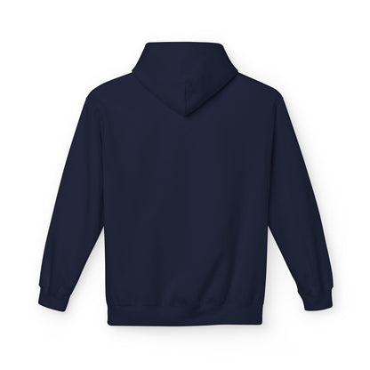 Hoodie — Minimal 'SWAF' Logo White Fleece Pullover
