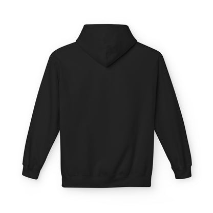 Hoodie — Minimal 'SWAF' Logo White Fleece Pullover