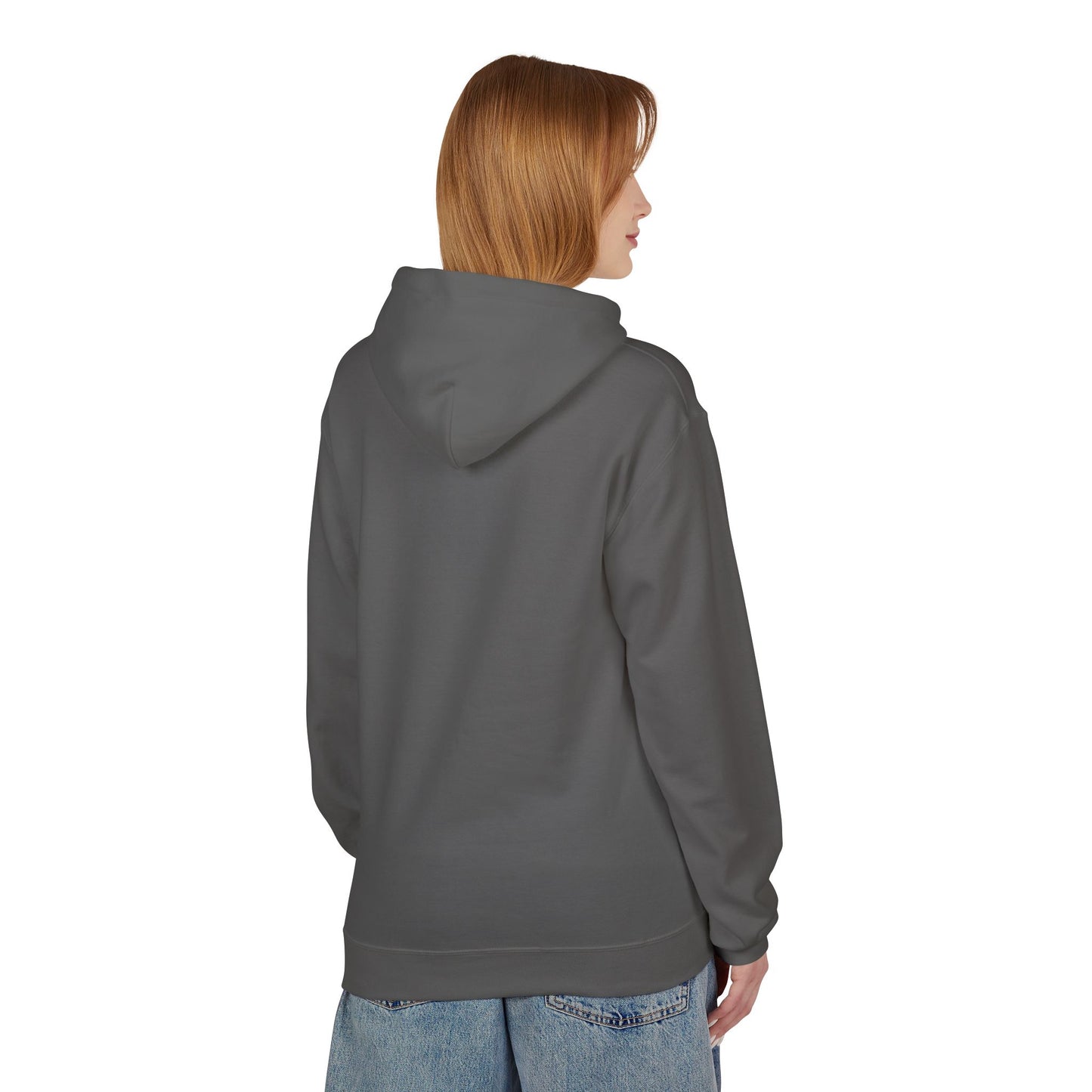 Hoodie — Minimal 'SWAF' Logo White Fleece Pullover