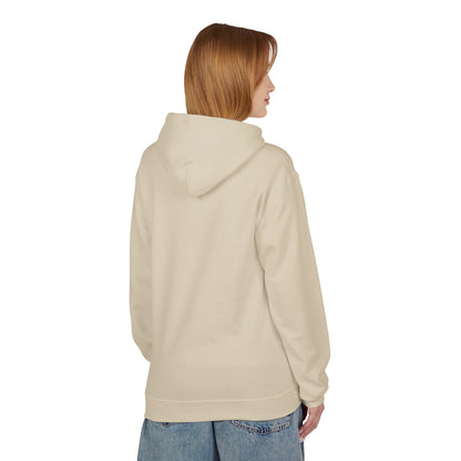 Hoodie — Minimal 'SWAF' Logo White Fleece Pullover