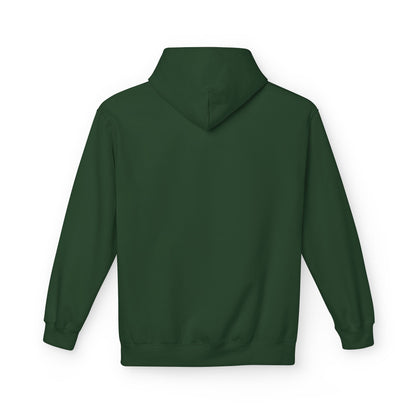 Hoodie — Minimal 'SWAF' Logo White Fleece Pullover