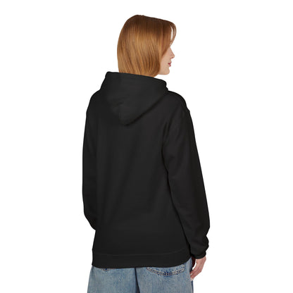 Hoodie — Minimal 'SWAF' Logo White Fleece Pullover